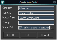 اسکریپت create macro برای 3dmax