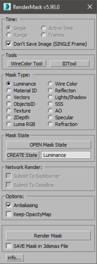 اسکریپت Render Mask  برای 3dmax